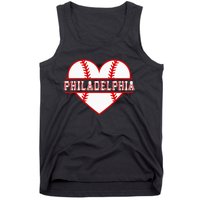 Vintage Philadelphia Baseball Skyline Retro Cityscap Tank Top