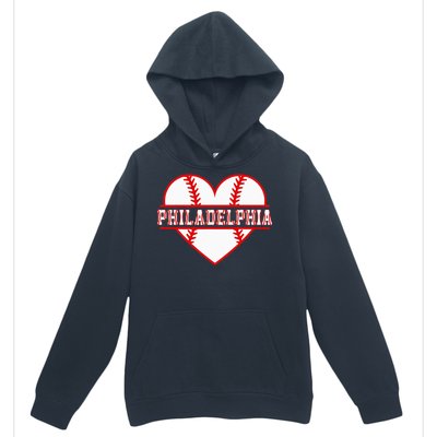 Vintage Philadelphia Baseball Skyline Retro Cityscap Urban Pullover Hoodie