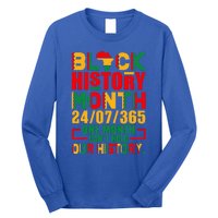 Vintage Proud Black Heritage Black History Month 24 7 Long Sleeve Shirt