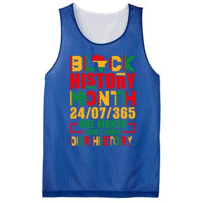 Vintage Proud Black Heritage Black History Month 24 7 Mesh Reversible Basketball Jersey Tank