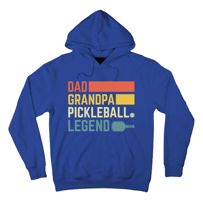 Vintage Pickle Ball Daddy Grandpa Pickleball Legend Dad Gift Hoodie