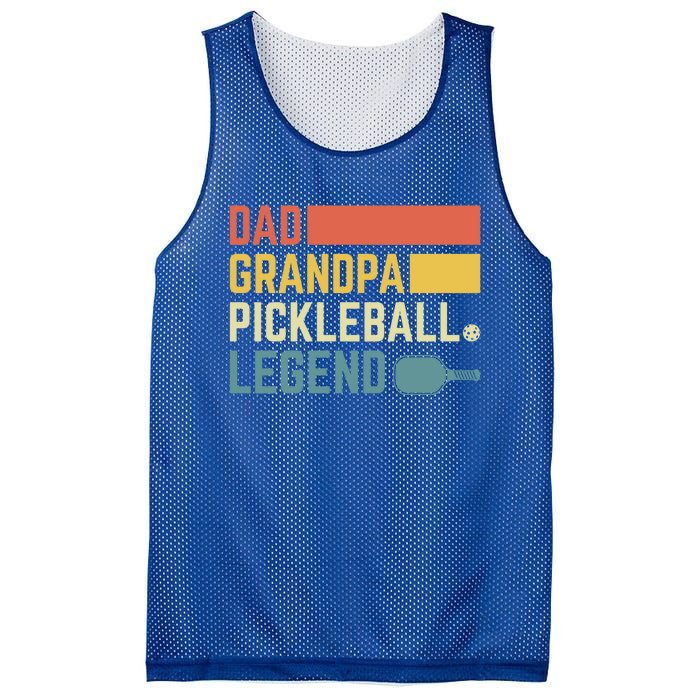 Vintage Pickle Ball Daddy Grandpa Pickleball Legend Dad Gift Mesh Reversible Basketball Jersey Tank