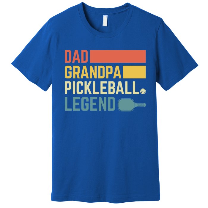 Vintage Pickle Ball Daddy Grandpa Pickleball Legend Dad Gift Premium T-Shirt