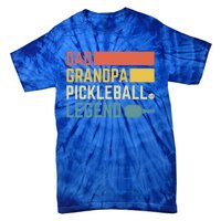 Vintage Pickle Ball Daddy Grandpa Pickleball Legend Dad Gift Tie-Dye T-Shirt