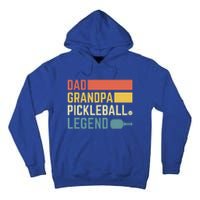 Vintage Pickle Ball Daddy Grandpa Pickleball Legend Dad Gift Tall Hoodie