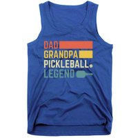 Vintage Pickle Ball Daddy Grandpa Pickleball Legend Dad Gift Tank Top