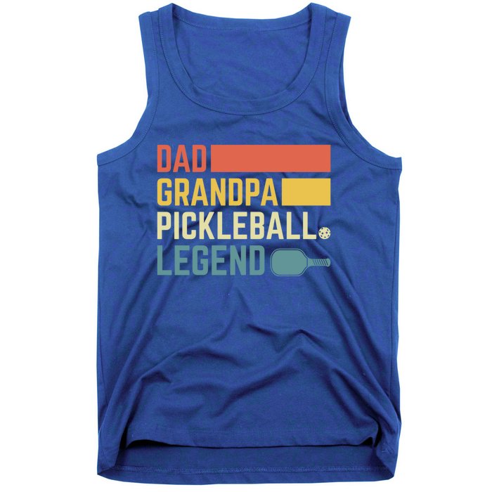 Vintage Pickle Ball Daddy Grandpa Pickleball Legend Dad Gift Tank Top