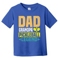 Vintage Pickle Ball Daddy Grandpa Pickleball Legend Dad Gift Toddler T-Shirt