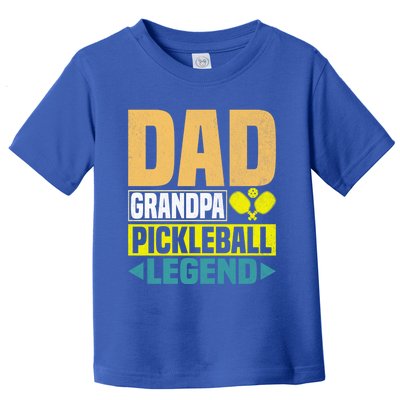 Vintage Pickle Ball Daddy Grandpa Pickleball Legend Dad Gift Toddler T-Shirt