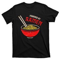 Vintage Powered By Ramen Japanese Love Anime Noodles Foodie T-Shirt