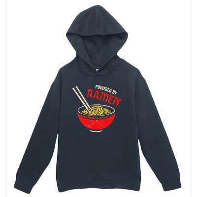 Vintage Powered By Ramen Japanese Love Anime Noodles Foodie Urban Pullover Hoodie