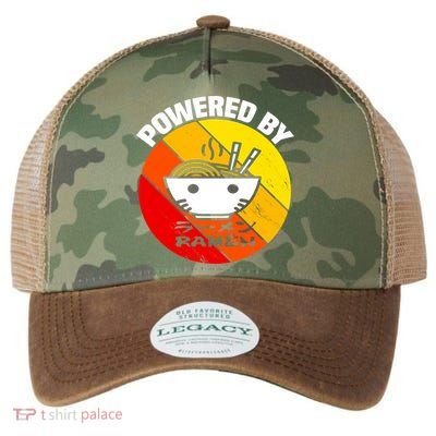 Vintage Powered By Ramen Gift Ramen Noodle Soup Gift Legacy Tie Dye Trucker Hat