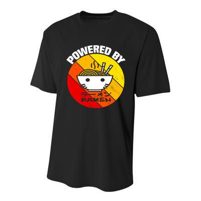 Vintage Powered By Ramen Gift Ramen Noodle Soup Gift Youth Performance Sprint T-Shirt