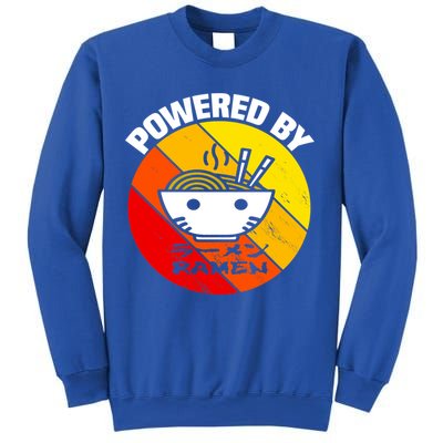 Vintage Powered By Ramen Gift Ramen Noodle Soup Gift Sweatshirt