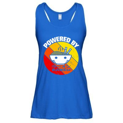 Vintage Powered By Ramen Gift Ramen Noodle Soup Gift Ladies Essential Flowy Tank