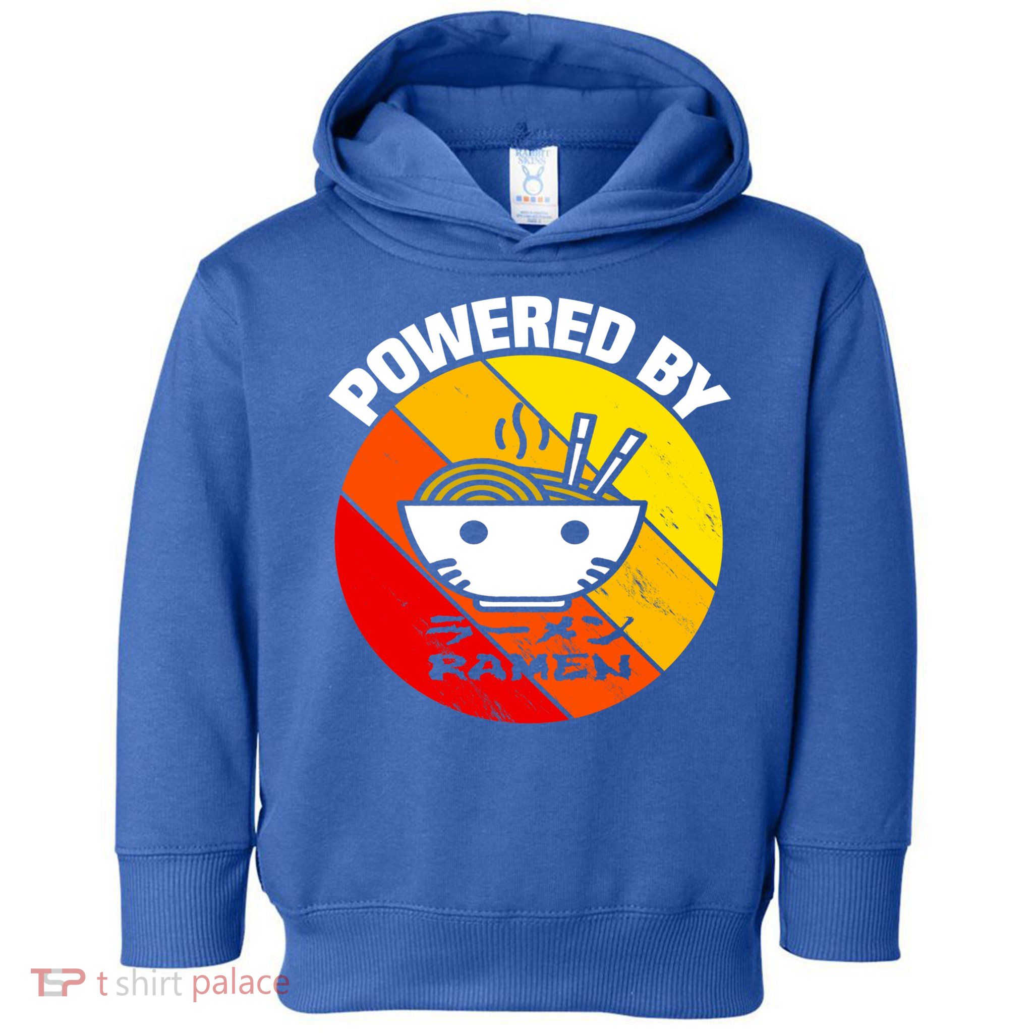 Vintage Powered By Ramen Gift Ramen Noodle Soup Gift Toddler Hoodie