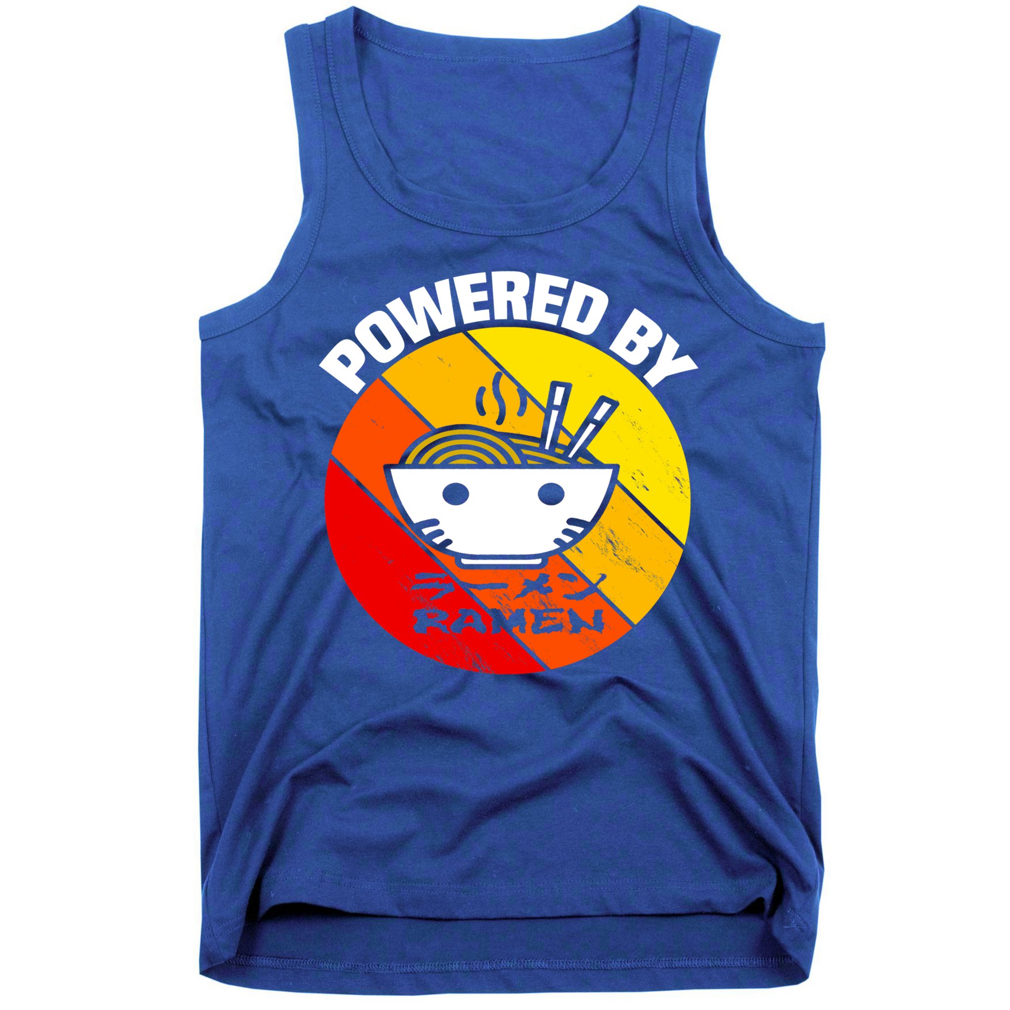 Vintage Powered By Ramen Gift Ramen Noodle Soup Gift Tank Top
