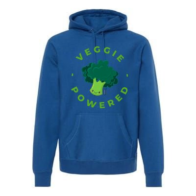 Veggie Powered Broccoli Vegan Gift Premium Hoodie