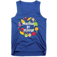 Vegeterian Powered By Veggies Funny Present Vegan Funny Gift Tank Top