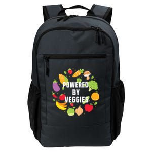 Vegeterian Powered By Veggies Funny Present Vegan Funny Gift Daily Commute Backpack