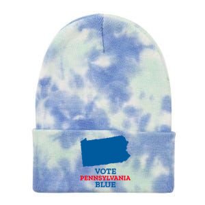 Vote Pennsylvania Blue Democrat Antitrump 2020 Election Gift Tie Dye 12in Knit Beanie