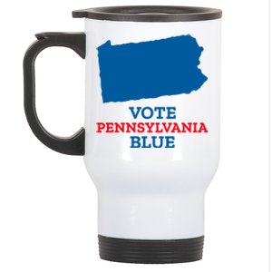 Vote Pennsylvania Blue Democrat Antitrump 2020 Election Gift Stainless Steel Travel Mug