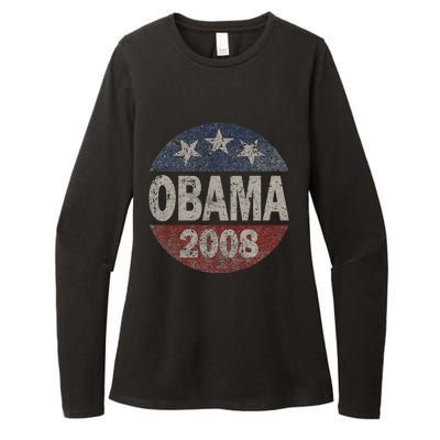 Vintage President Barack Obama 2008 Campaign Womens CVC Long Sleeve Shirt