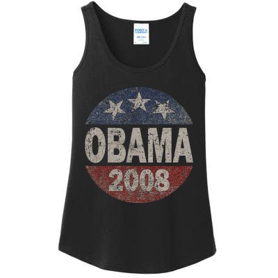 Vintage President Barack Obama 2008 Campaign Ladies Essential Tank