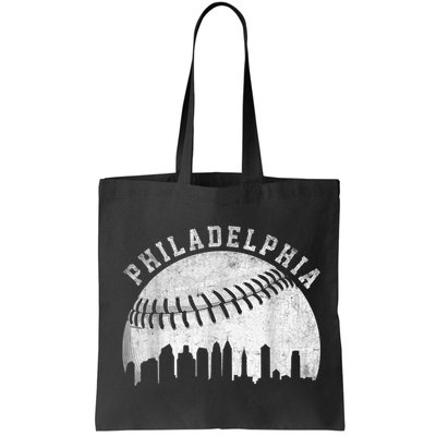 Vintage Philadelphia Baseball Skyline Retro Philly Cityscap Bag