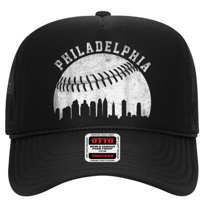 Vintage Philadelphia Baseball Skyline Retro Philly Cityscap Hat