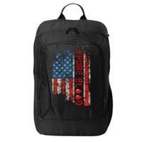 Vintage Pure Blood Movement Pureblood Freedom USA Flag City Backpack