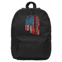 Vintage Pure Blood Movement Pureblood Freedom USA Flag 16 in Basic Backpack