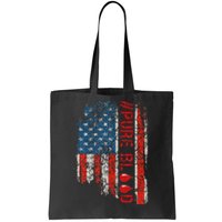 Vintage Pure Blood Movement Pureblood Freedom USA Flag Tote Bag