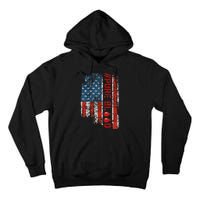 Vintage Pure Blood Movement Pureblood Freedom USA Flag Tall Hoodie