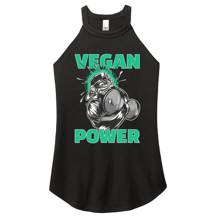 Vegan Power Bodybuilding Fitness Strength Training Gorilla Women's Perfect Tri Rocker Tank