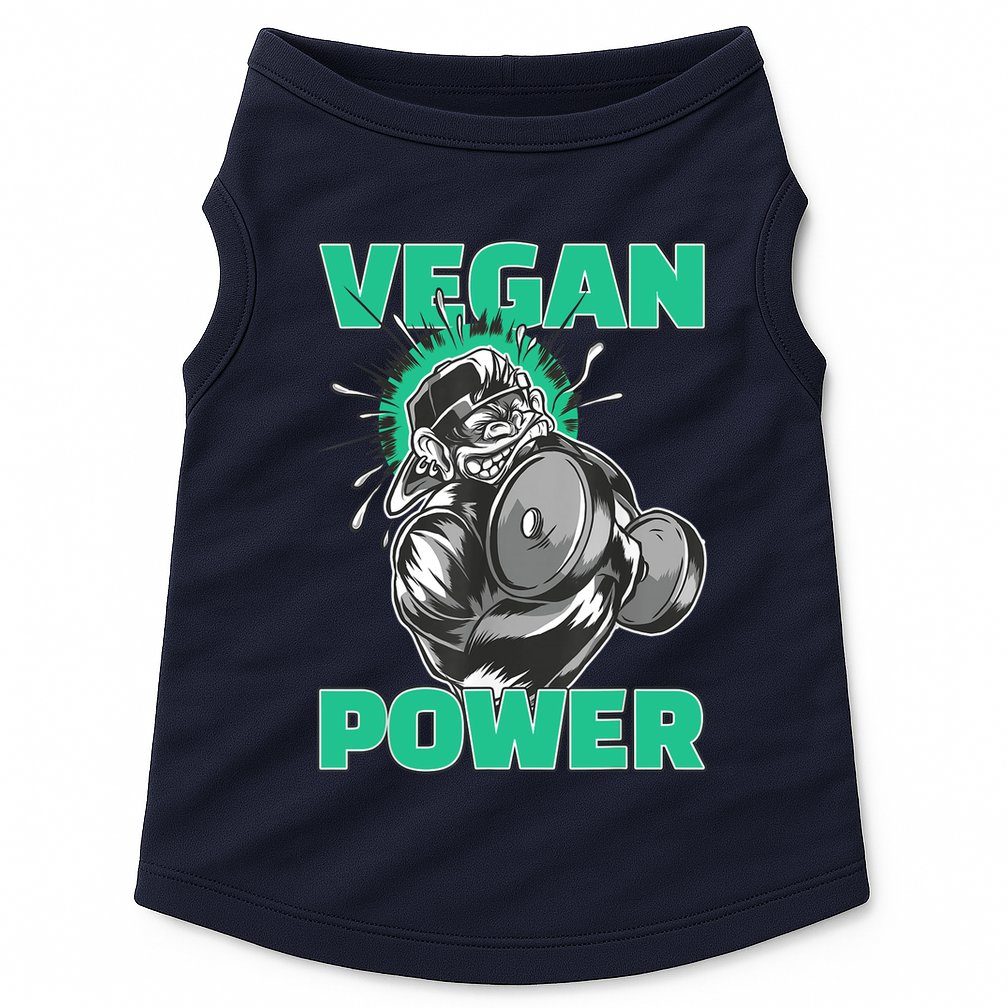 Vegan Power Bodybuilding Fitness Strength Training Gorilla Doggie Tank