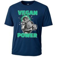 Vegan Power Bodybuilding Fitness Strength Training Gorilla Cooling Performance Crew T-Shirt
