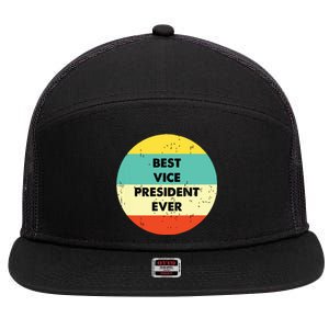 Vice President Best Vice President Ever 7 Panel Mesh Trucker Snapback Hat