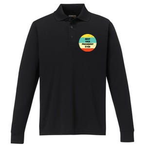 Vice President Best Vice President Ever Performance Long Sleeve Polo