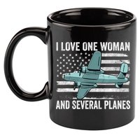 Veteran Pilot B17 Heavy Bomber WW2 Plane Aircraft USA Flag 11oz C Handle Ceramic Mug