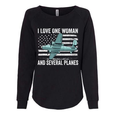 Veteran Pilot B17 Heavy Bomber WW2 Plane Aircraft USA Flag Womens California Wash Sweatshirt