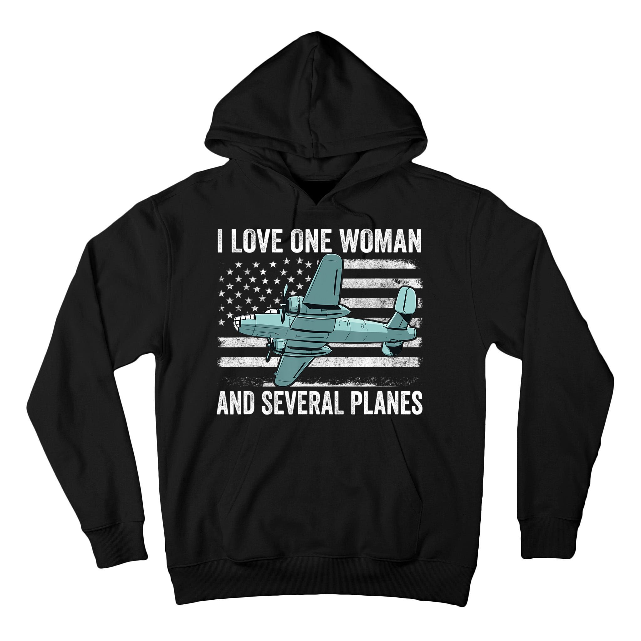 Veteran Pilot B17 Heavy Bomber WW2 Plane Aircraft USA Flag Tall Hoodie