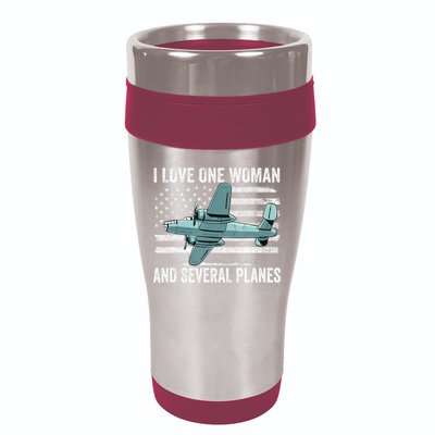 Veteran Pilot B17 Heavy Bomber WW2 Plane Aircraft USA Flag 16oz Travel Tumbler