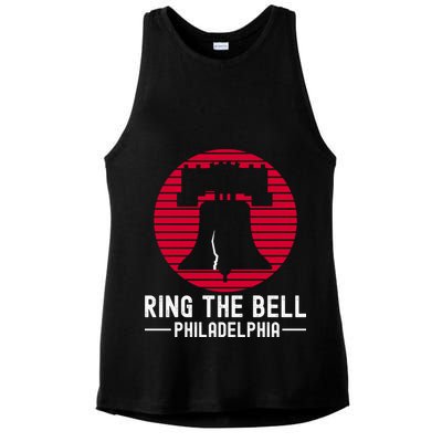 Vintage Philadelphia Baseball Ladies PosiCharge Tri-Blend Wicking Tank