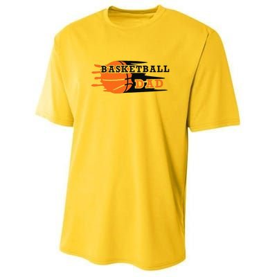 Vintage Proud Basketball Dad Fathers Day Basketball Player Youth Performance Sprint T-Shirt