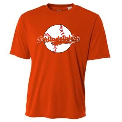 Vintage Philadelphia Baseball Throwback Retro Cooling Performance Crew T-Shirt