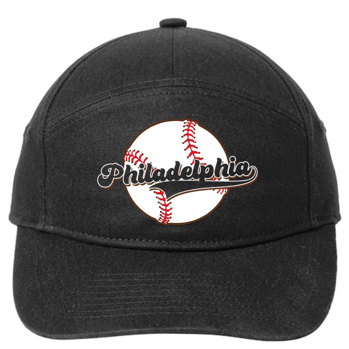 Vintage Philadelphia Baseball Throwback Retro 7-Panel Snapback Hat