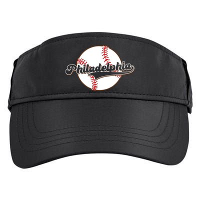 Vintage Philadelphia Baseball Throwback Retro Adult Drive Performance Visor