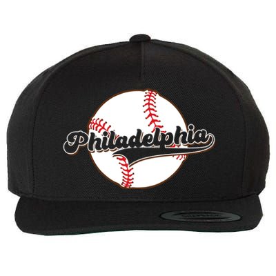 Vintage Philadelphia Baseball Throwback Retro Wool Snapback Cap