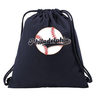 Vintage Philadelphia Baseball Throwback Retro Drawstring Bag